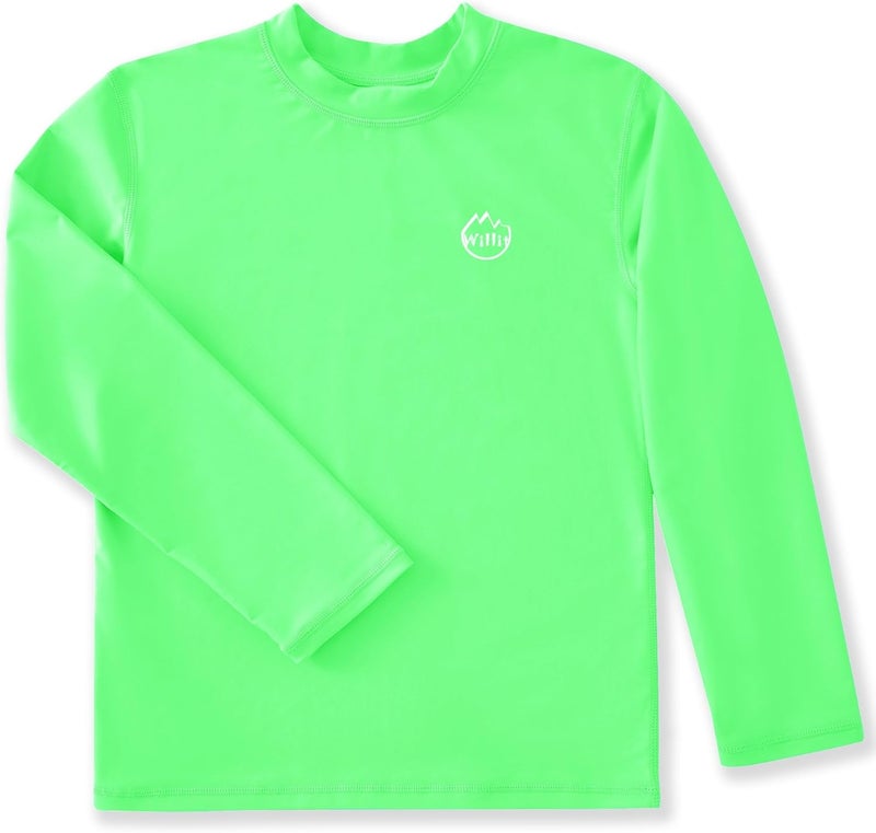 Willit Boys Rash Guard Swim Shirt Baby/Toddler Long Sleeve UPF 50+ Sun Protection SPF Quick Dry Shirt - Image 1